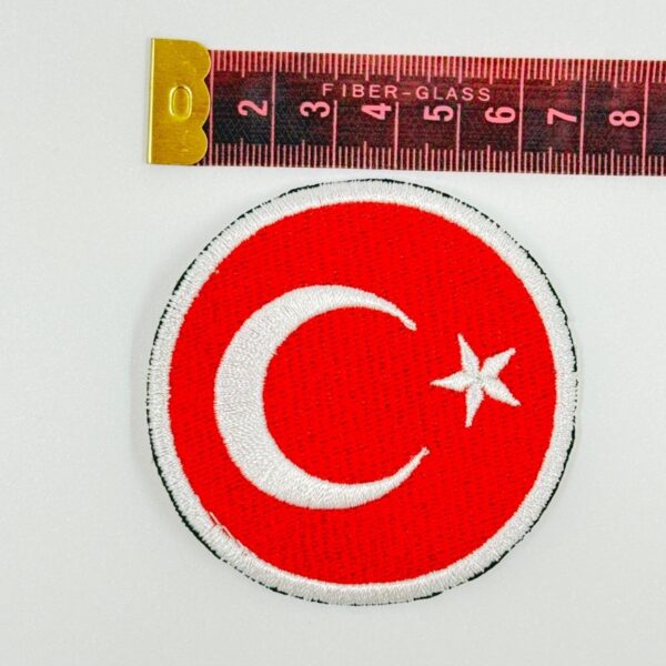 Türk Bayragi Desenli 4 Adet , Yelek ve Ceket ,Sirt Patch, Yama