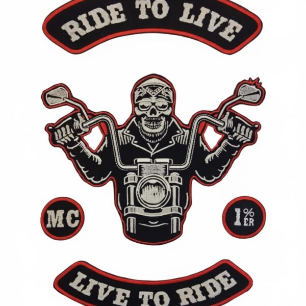 MC Motor Stil Motorcu Yelek ve Ceket ,Sirt Patch, Yama