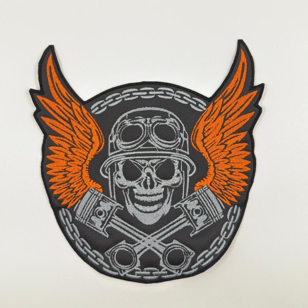 Metal Skull Stil Motorcu Yelek ve Ceket ,Sirt Patch, Yama